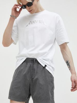 Pamučne kratke hlače Abercrombie & Fitch siva