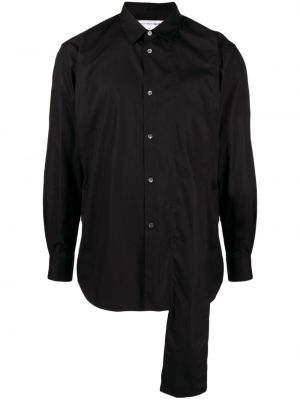 Ασύμμετρο βαμβακερό πουκάμισο Comme Des Garçons Shirt μαύρο