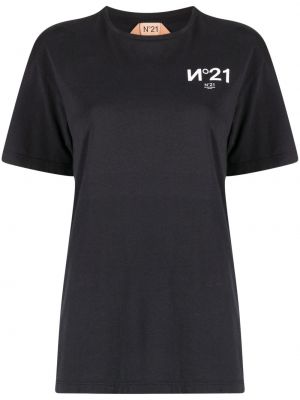 Тениска с принт N°21 черно