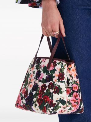Shopper soma ar ziediem ar apdruku Oscar De La Renta
