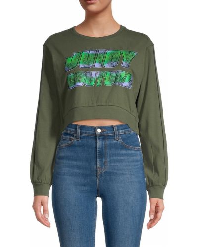 Укороченный пуловер Juicy Couture, зеленый