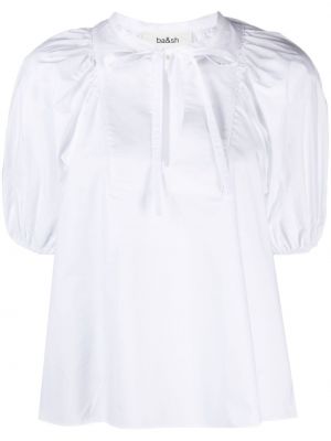 Medvilninė marškiniai Ba&sh balta