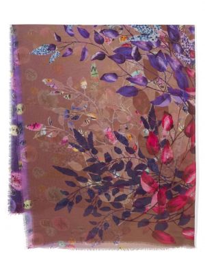 Kvetinový šál s potlačou D'aniello fialová