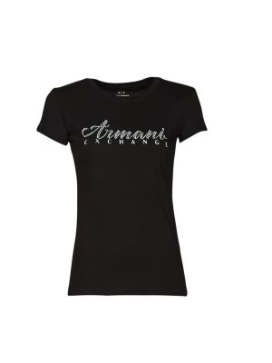 Tričko s krátkými rukávy Armani Exchange černé