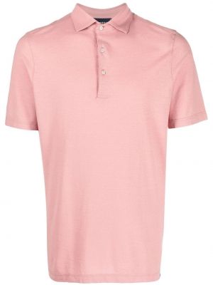 Medvilninis polo marškinėliai Lardini rožinė
