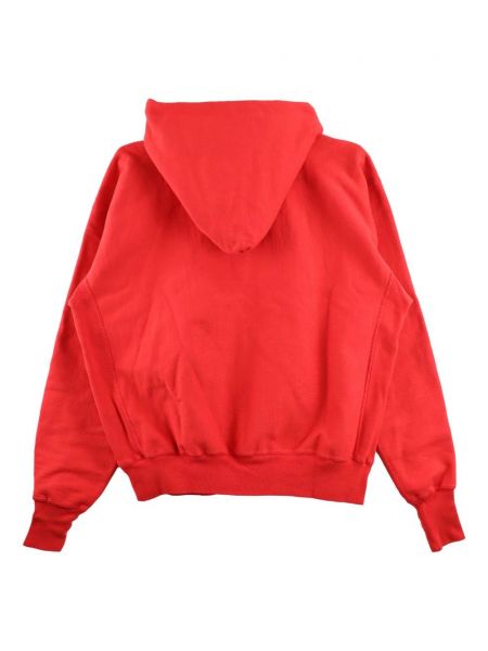 Bluza z kapturem bawełniana z nadrukiem Saint Mxxxxxx czerwona