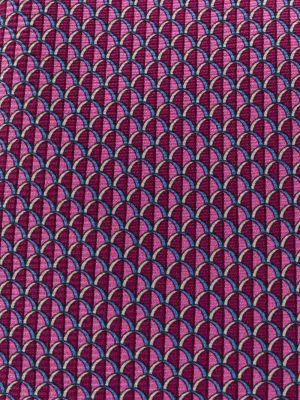 Corbata con estampado geométrico Ermenegildo Zegna rosa