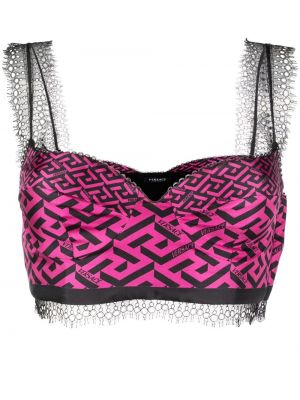 Silke crop top Versace rosa