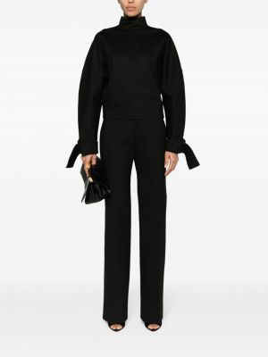 Sweter z dżerseju Victoria Beckham czarny