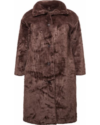Žieminis paltas Vero Moda Curve ruda