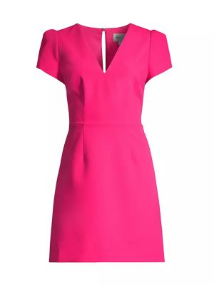 Платье мини с коротким рукавом Milly розовое