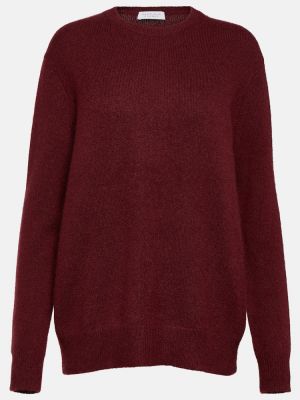 Кашмирен копринен пуловер Gabriela Hearst червено