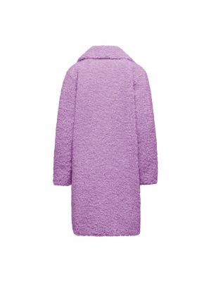 Abrigo de pelo de tejido fleece Bomboogie violeta