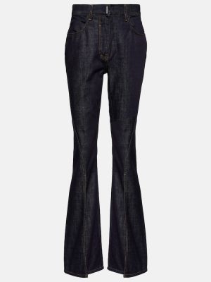 Jeansy skinny z wysoką talią slim fit Givenchy niebieskie