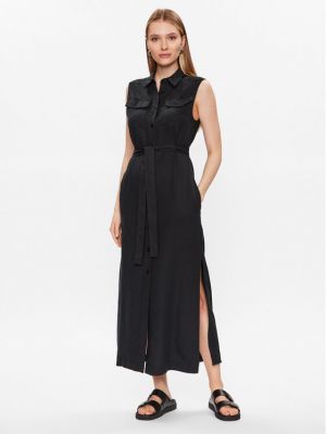 Φόρεμα σε στυλ πουκάμισο Calvin Klein μαύρο