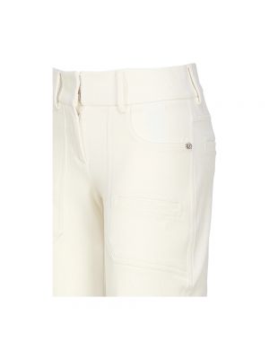 Pantalones de algodón Genny blanco