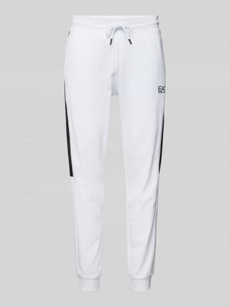 Spodnie sportowe Ea7 Emporio Armani białe