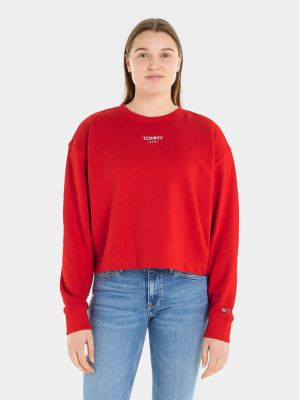 Bluză Tommy Jeans roșu