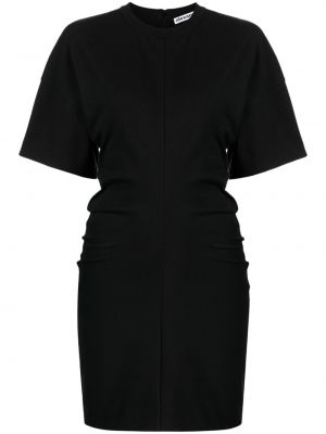 Φόρεμα από ζέρσεϋ ντραπέ Alexander Wang μαύρο