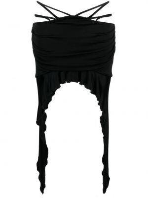 Ασύμμετρη φούστα mini Misbhv μαύρο