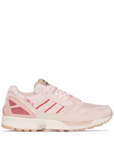 Lær lave joggesko Adidas rosa