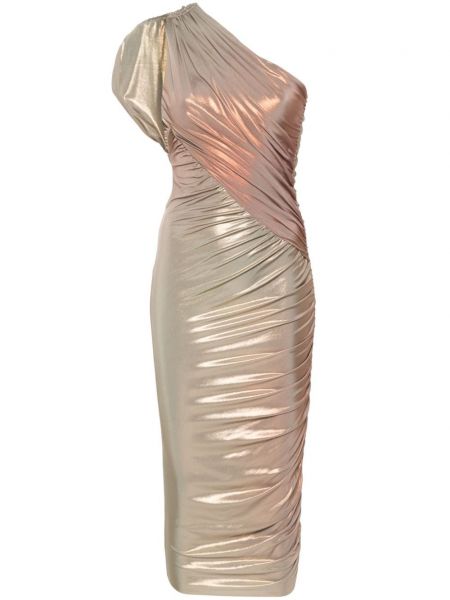 Ασύμμετρη μίντι φόρεμα Rick Owens Lilies χρυσό