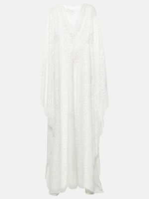Bílé krajkové dlouhé šaty Alexandra Miro