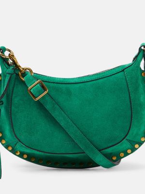 Semišová kabelka Isabel Marant zelená