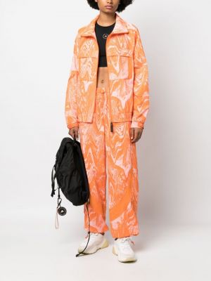 Bunda s abstraktním vzorem Adidas By Stella Mccartney oranžová