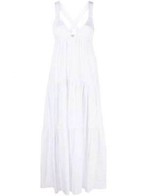 Μίντι φόρεμα Emporio Armani λευκό