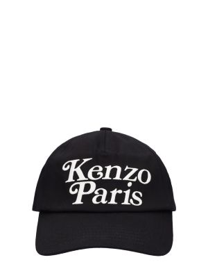 Bombažna kapa s šiltom Kenzo Paris rdeča