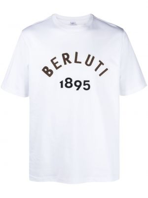 T-shirt aus baumwoll Berluti weiß