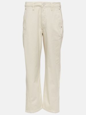 Kõrge vöökohaga sirged teksapüksid Lemaire valge