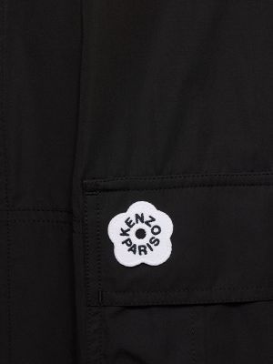 Bombažne kargo hlače Kenzo Paris črna