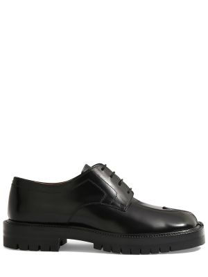 Pantofi cu șireturi din piele din dantelă Maison Margiela negru
