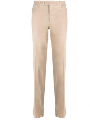 Pantalon chino en coton plissé Rota beige