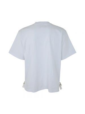 Camisa de nailon de algodón de tela jersey Sacai blanco