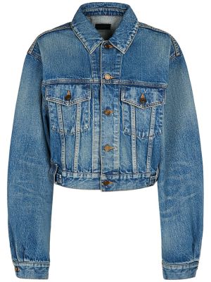 Jeansjacke aus baumwoll Saint Laurent blau