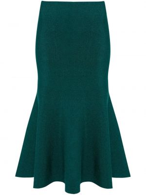 Midi sijonas Victoria Beckham žalia