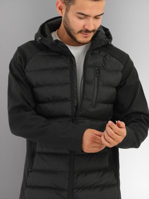 Softshellový kabát s kapucí River Club černý