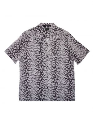 Βαμβακερό πουκάμισο με σχέδιο με λεοπαρ μοτιβο Ksubi