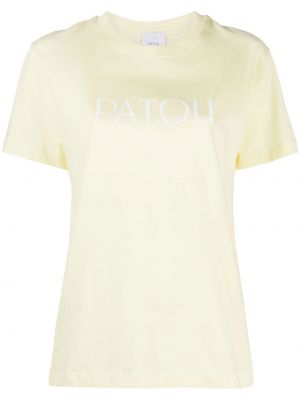 T-shirt à imprimé Patou jaune