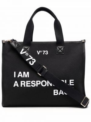 Τσάντα shopper V°73 μαύρο