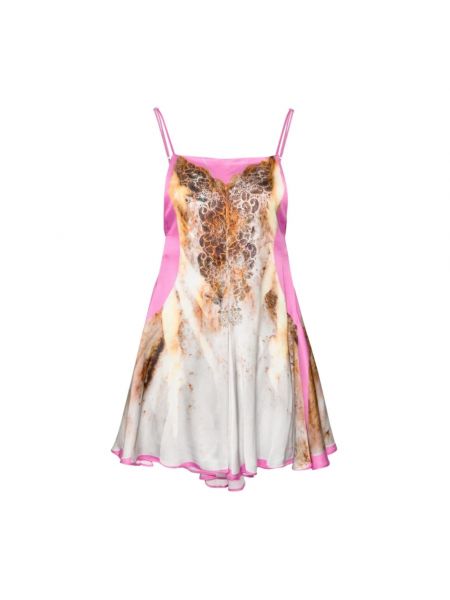 Sukienka mini z nadrukiem Y/project różowa