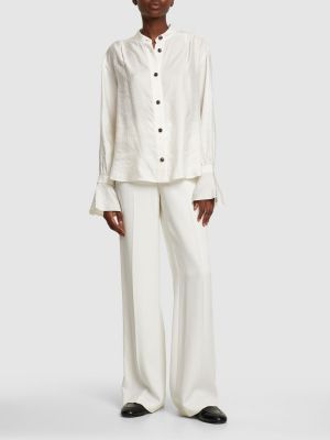 Camicia di lino in viscosa The Garment bianco