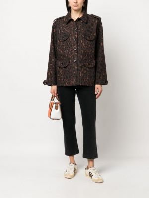 Hemd aus baumwoll mit print mit leopardenmuster Blazé Milano