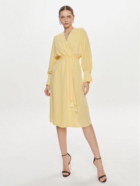 Κοκτέιλ φόρεμα Rinascimento κίτρινο