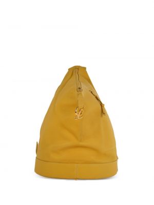 Leder rucksack Loewe gelb