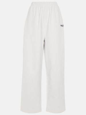 Спортивные штаны из джерси Balenciaga белые