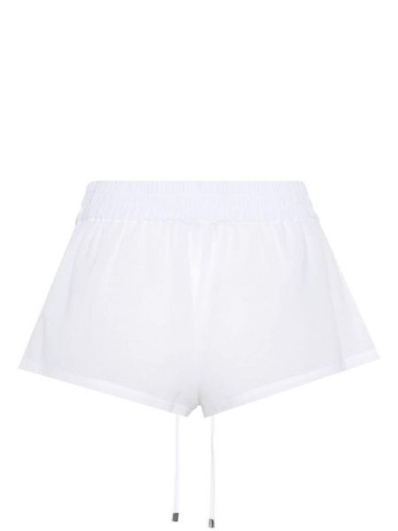 Shorts mit stickerei aus baumwoll The Attico weiß